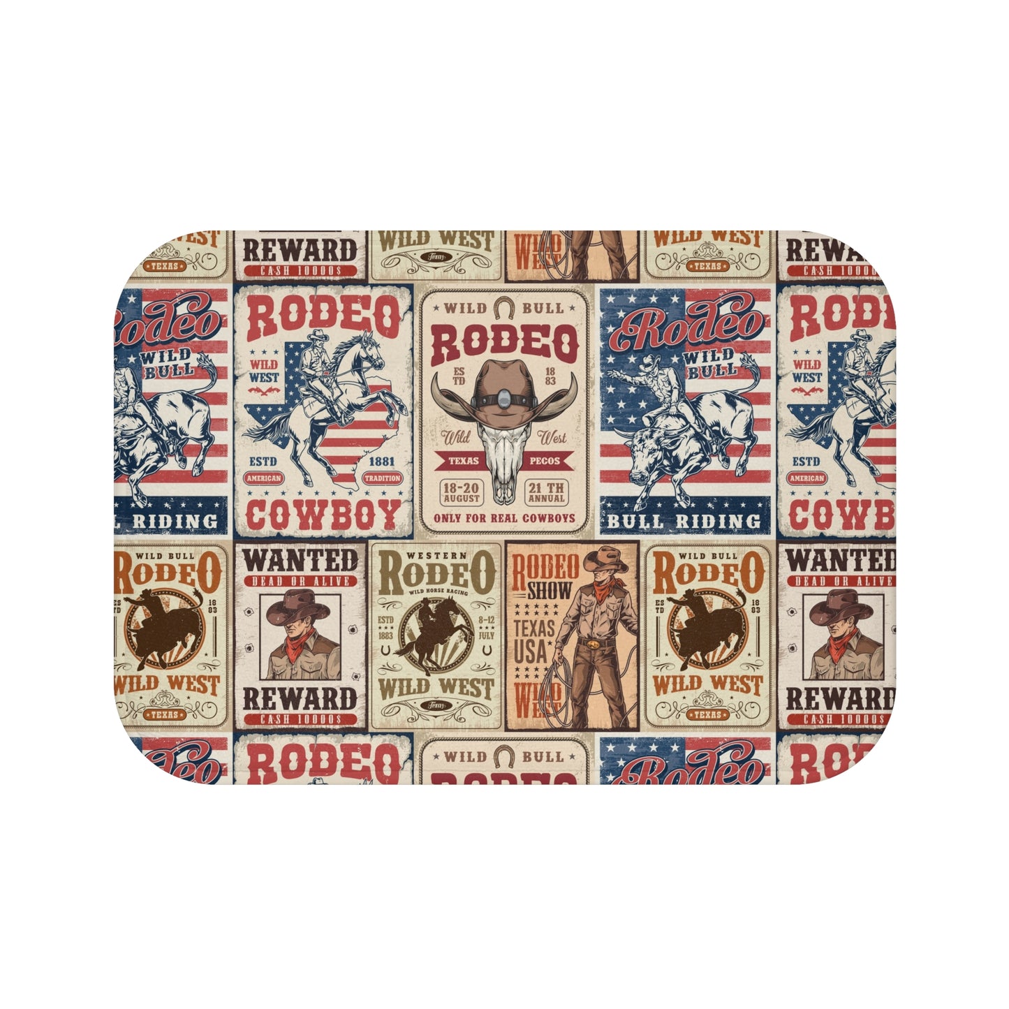 Vintage Rodeo Bath Mat