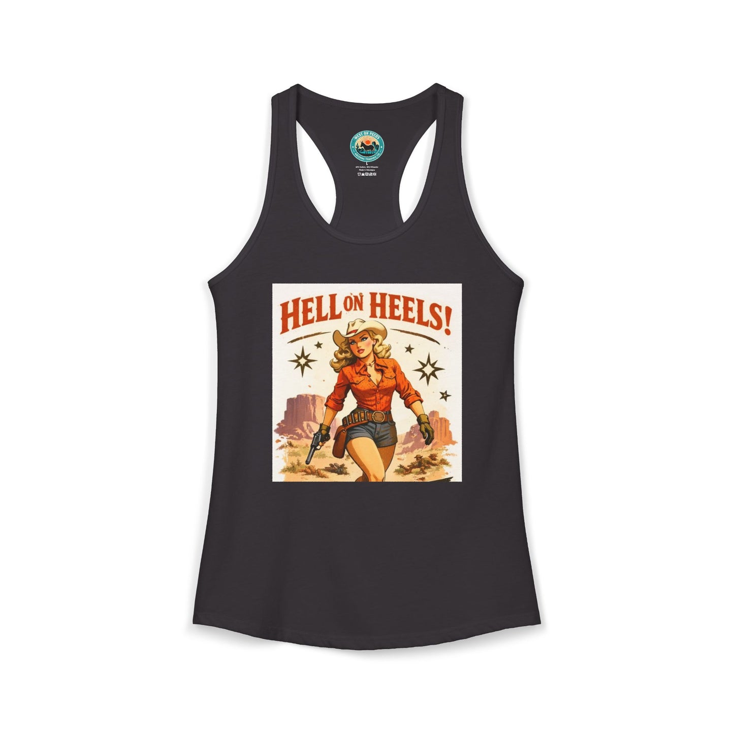 Hell on Heels Women's Ideal Racerback Tank T-shirt