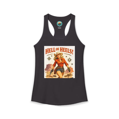 Hell on Heels Women's Ideal Racerback Tank T-shirt