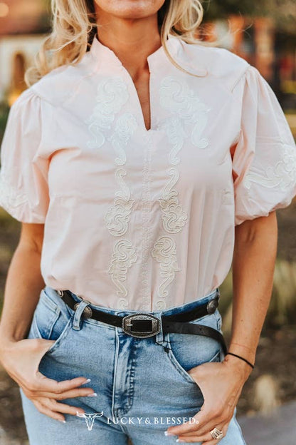 Blushing Prairie Blouse