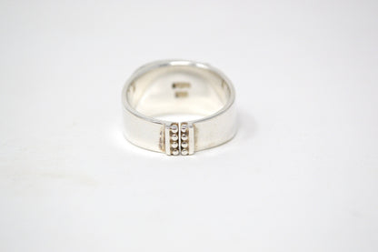 Vintage Designer Sajen Gold Druzy Sterling Silver Adjustable Ring - Size 10