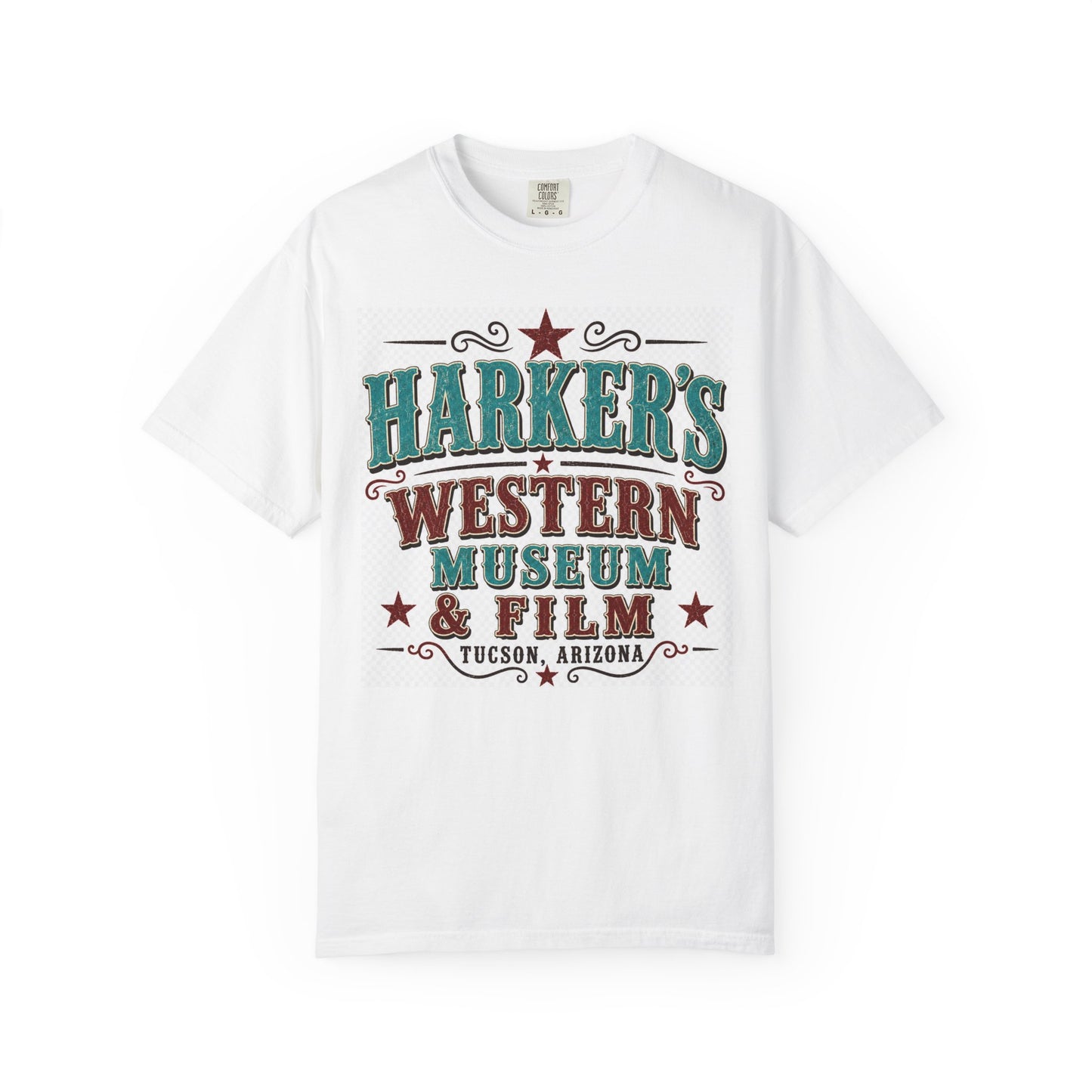 Western Museum T-Shirt — Harker's Western Museum & Film Tucson Souvenir Teal