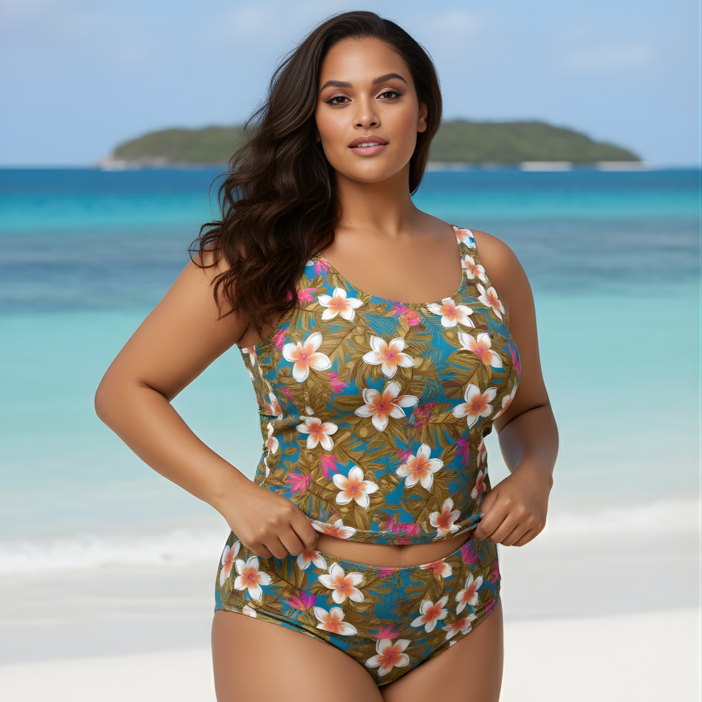 InstantFigure Hawaii Swimwear Hipster Bottoms 86216B