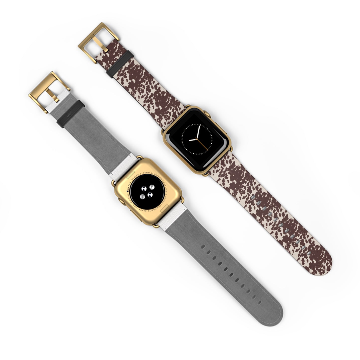 Stylish Cow Print Watch Band - Fashionable Accessory for Casual Outfits