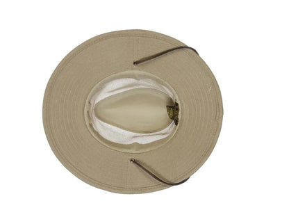 Dorfman Pacific Traveler - Canvas Outback Fedora Hat (Closeout)