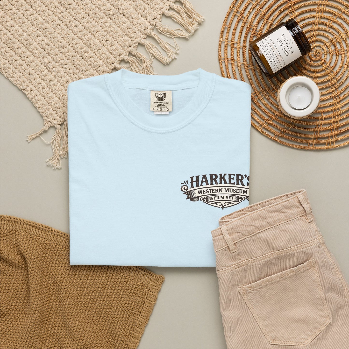 Harker's Gambler Unisex T-Shirt — “Harker’s Old West Lives Here” Vintage Western Tee