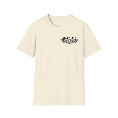 Harker's Western Museum Unisex T-Shirt — Harker's Vintage Chest Patch Style Tee