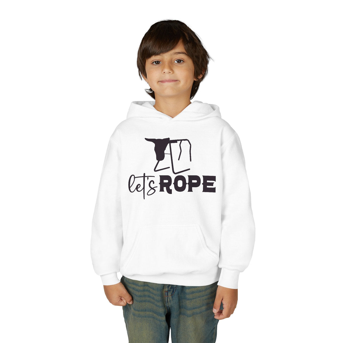 Let's Rope Youth Western Hoodie | Kids Rodeo Cowboy Sweatshirt