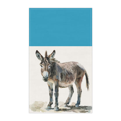 Donkey Art Tea Towels - Farmhouse Kitchen Decor, Gift for Animal Lovers, Rustic Home Accents, Unique Kitchen Gifts, Country Style Towels