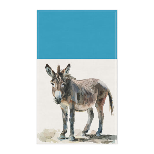 Donkey Art Tea Towels - Farmhouse Kitchen Decor, Gift for Animal Lovers, Rustic Home Accents, Unique Kitchen Gifts, Country Style Towels
