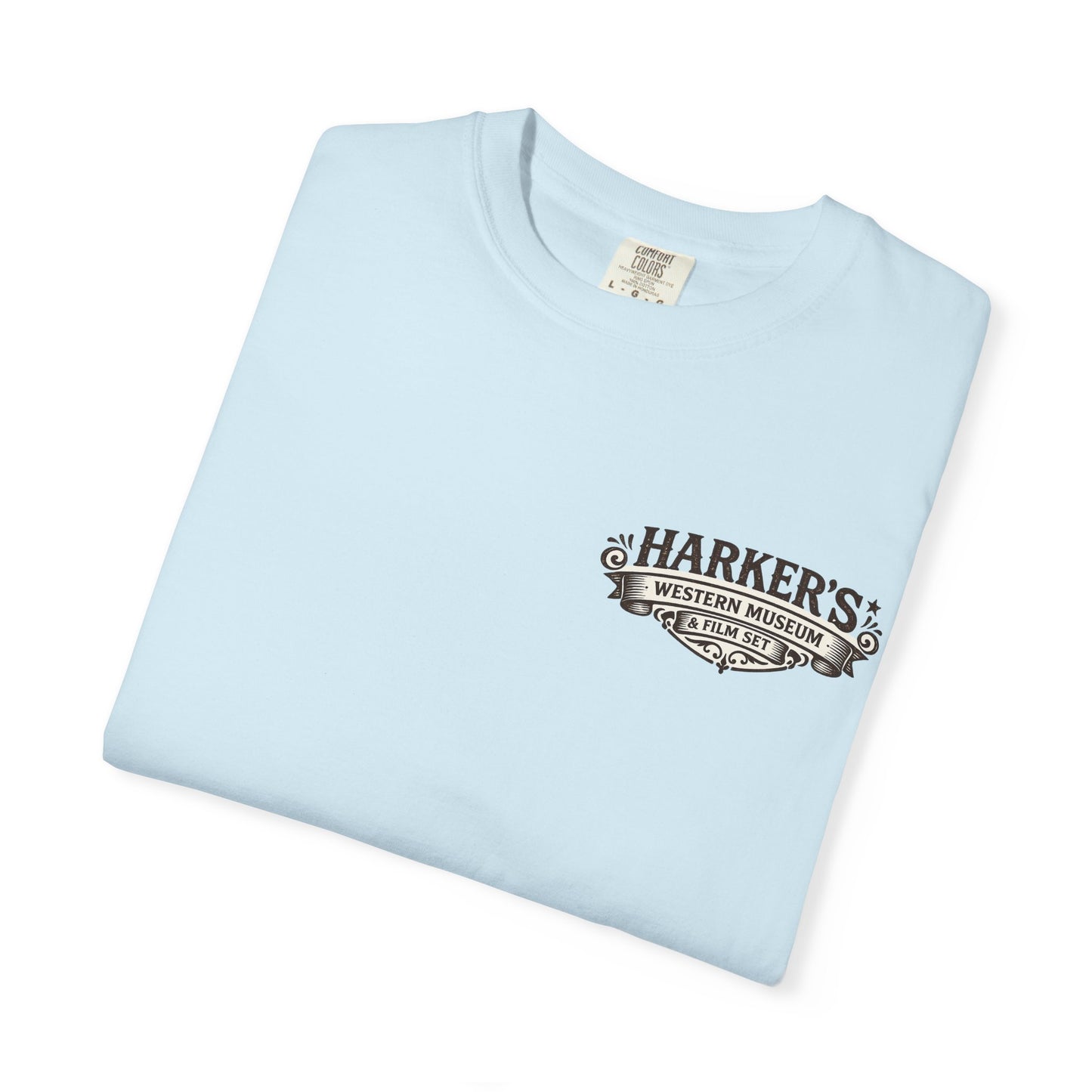 Harker's Gambler Unisex T-Shirt — “Harker’s Old West Lives Here” Vintage Western Tee