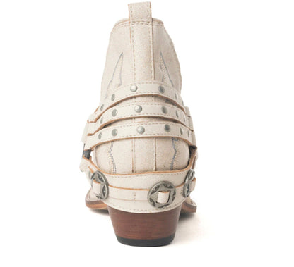 Myra: Western Ember Leather Embroidered Booties