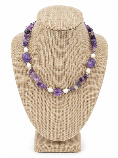 Kyoto Amethyst Pearl Necklace