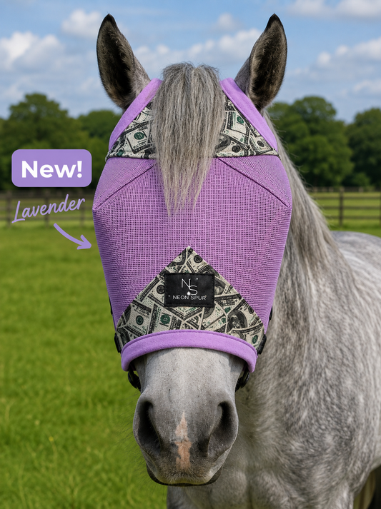 Entry Fees Fly Mask - Lilac Mesh - Full Size