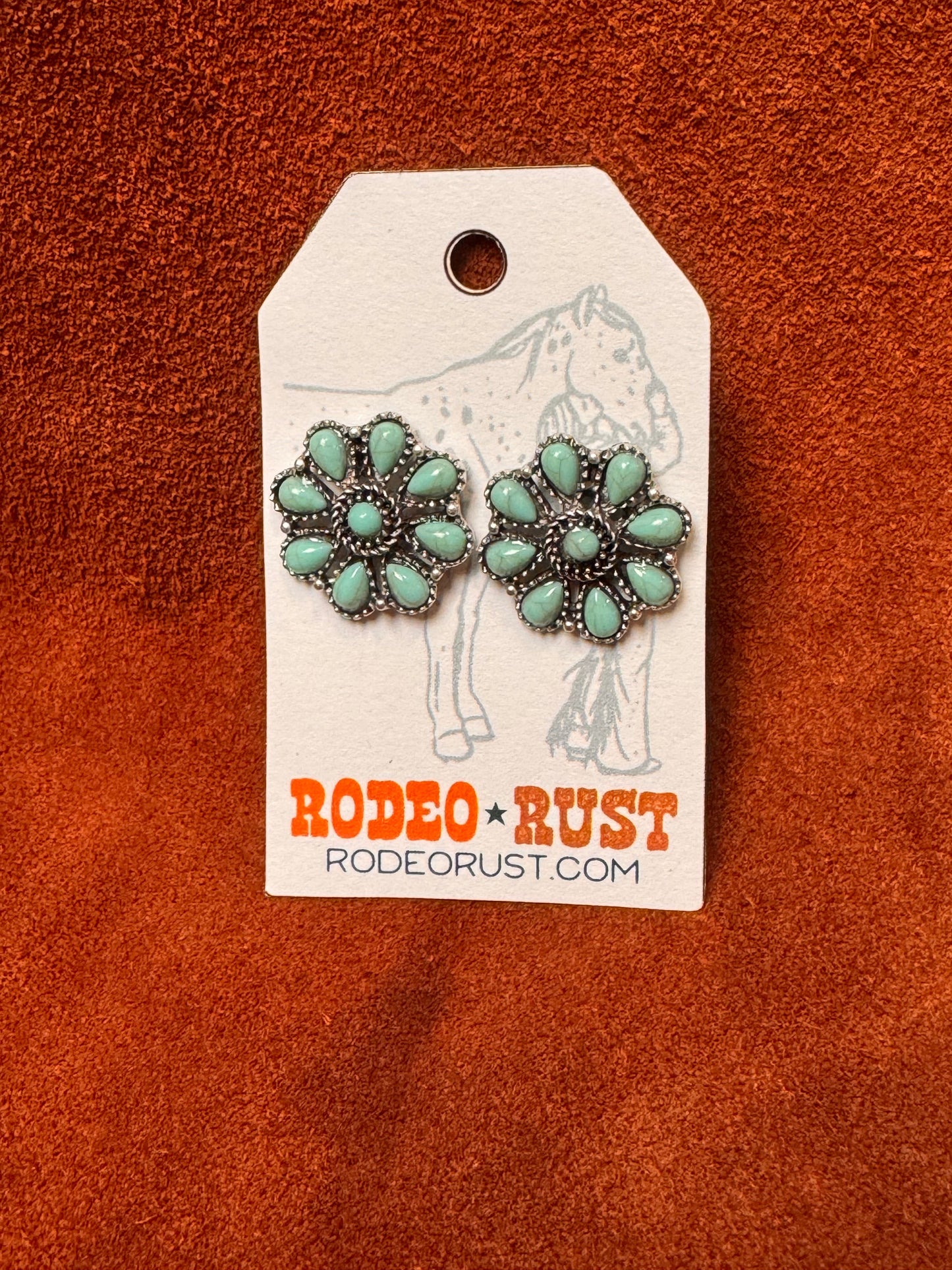 The Daisy If Ya Do Studs - Turquoise