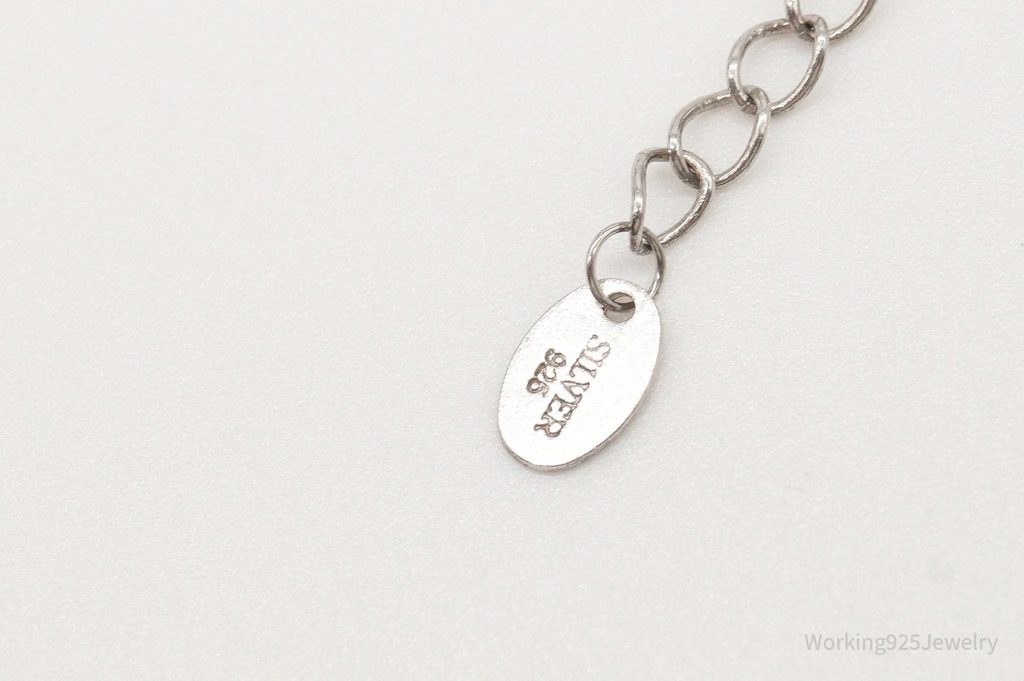 Vintage Cubic Zirconia Sterling Silver Necklace