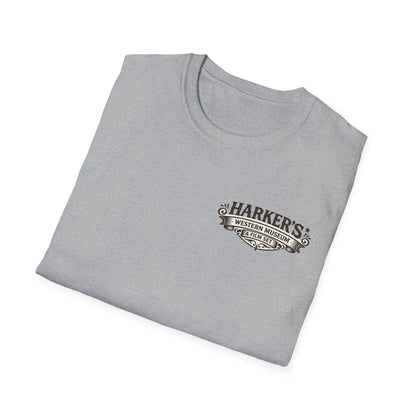 Harker's Western Museum Unisex T-Shirt — Harker's Vintage Chest Patch Style Tee