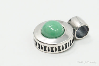 Vintage Designer Carolyn Pollack Relios Turquoise Sterling Silver Pendant