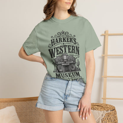 Western Museum T-Shirt — Harker’s Lucky Dollar Film Set Vintage Graphic Tee