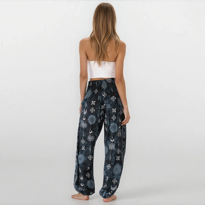 Twilight Lotus Harem Pants with Pockets