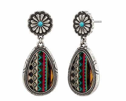 Gem Illusions™ Aztec Harmony Earrings