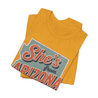 She's From Arizona I Can Tell Cowgirl T-Shirt -  Western Tee