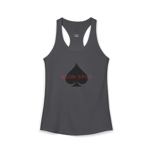 Neon Spur Logo Spade Racerback Tank Top
