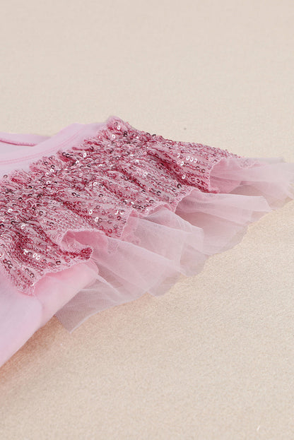 Theresa Mesh Sleeves Top
