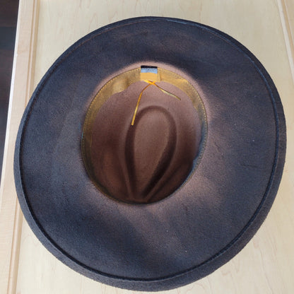 CUSTOM Hand-Painted Cowgirl Western Boho Hat A114