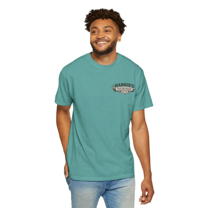 Harker's Gambler Unisex T-Shirt — “Harker’s Old West Lives Here” Vintage Western Tee