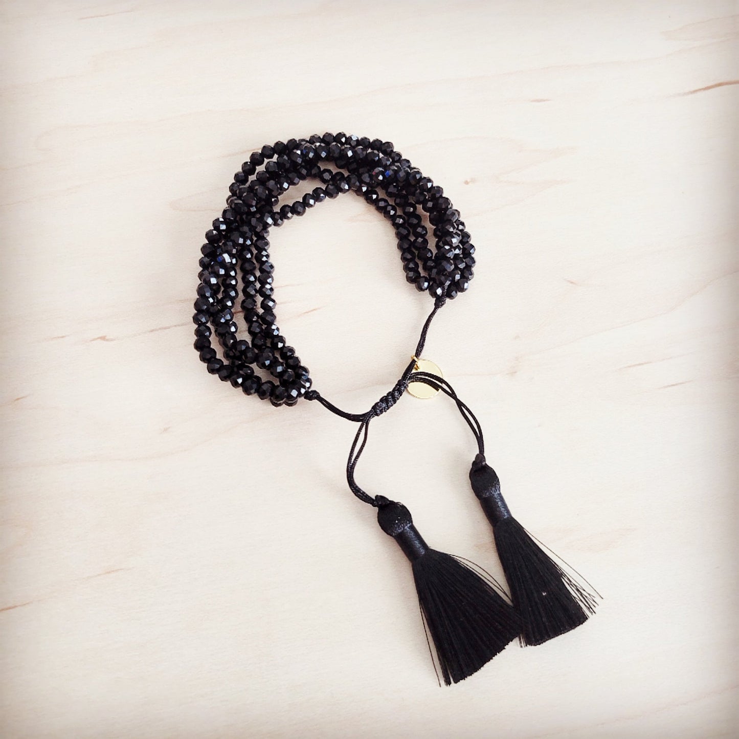 **Midnight Tassel Drawstring Bracelet 811m