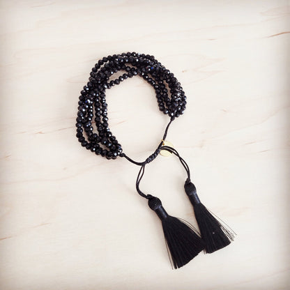 **Midnight Tassel Drawstring Bracelet 811m