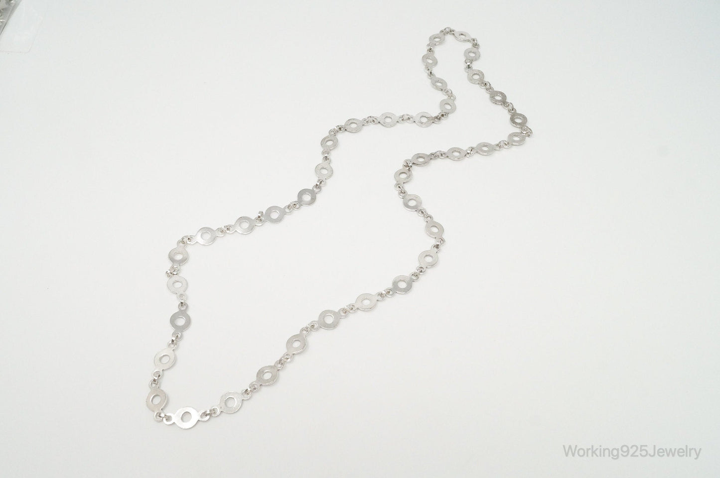 Rare Vintage Norwegian Modernist David Andersen Sterling Silver Necklace