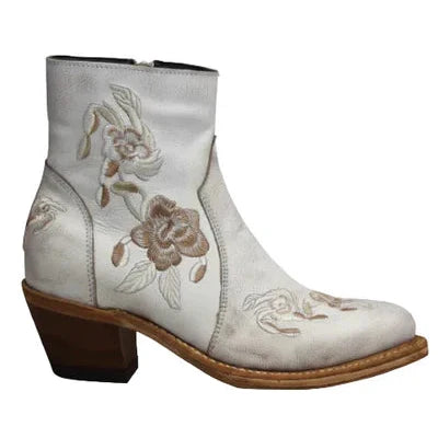 Abilene Birch - Women's Leather Cowgirl Booties