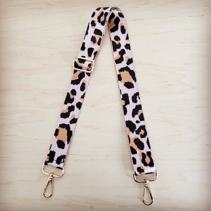 Nylon Adjustable Leopard Print Crossbody Strap 401s