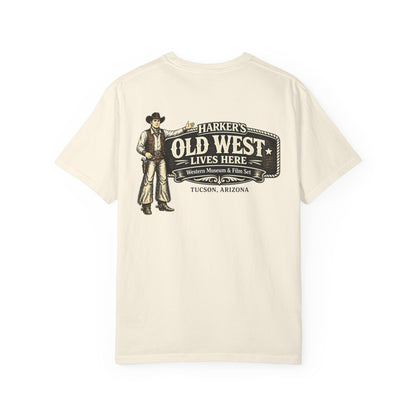 Harker's Old West Lives Here Unisex T-Shirt — Harker’s Tucson Vintage Western Tee