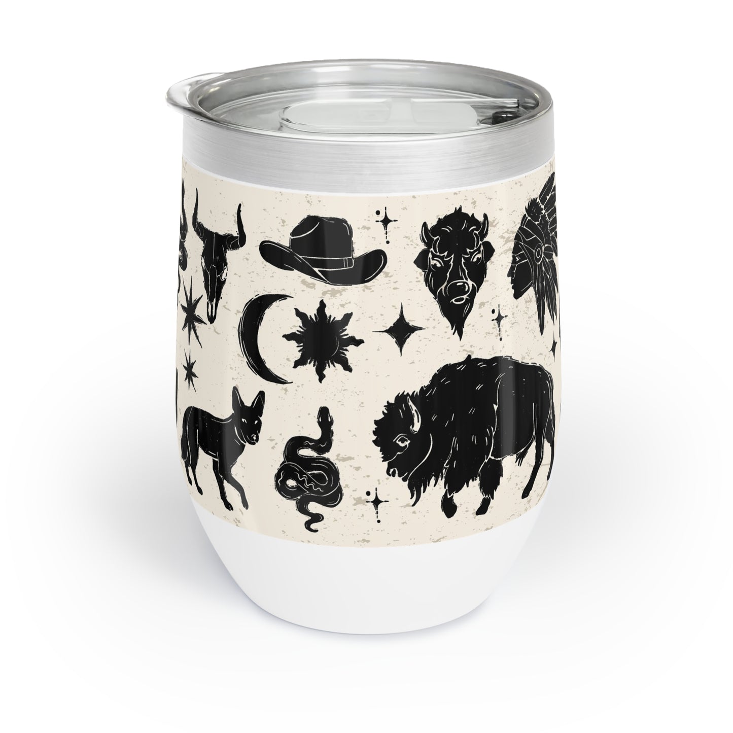 Southwestern Chill Wine Tumbler