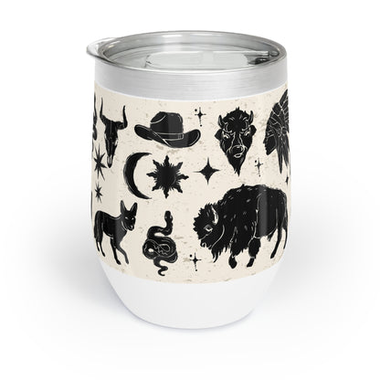 Southwestern Chill Wine Tumbler