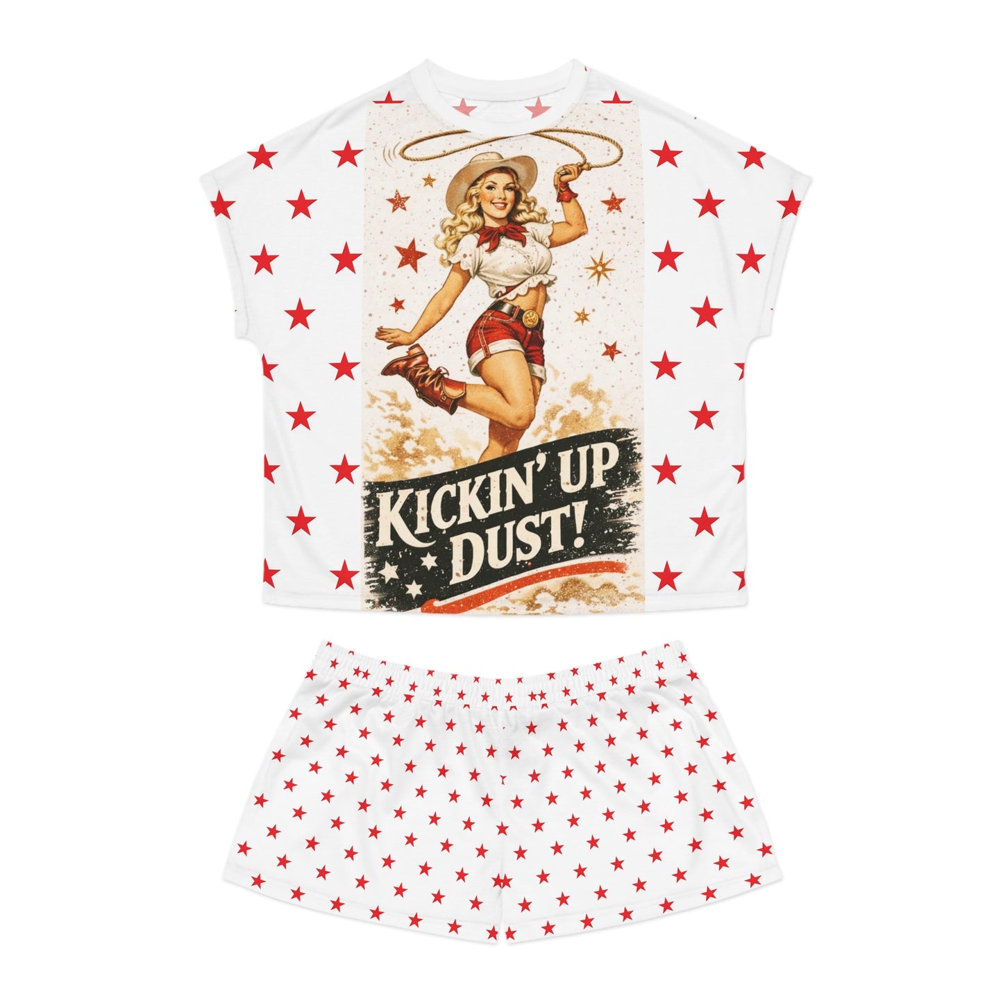 Kickin' Up Dust! Women's Star Print Pajama Set