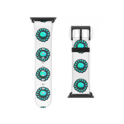 Turquoise Stone Print Bohemian Watch Band