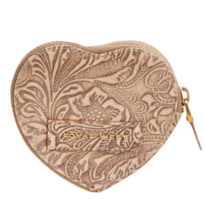 Loyal West Cupid Coin Pouch Handtooled Leather