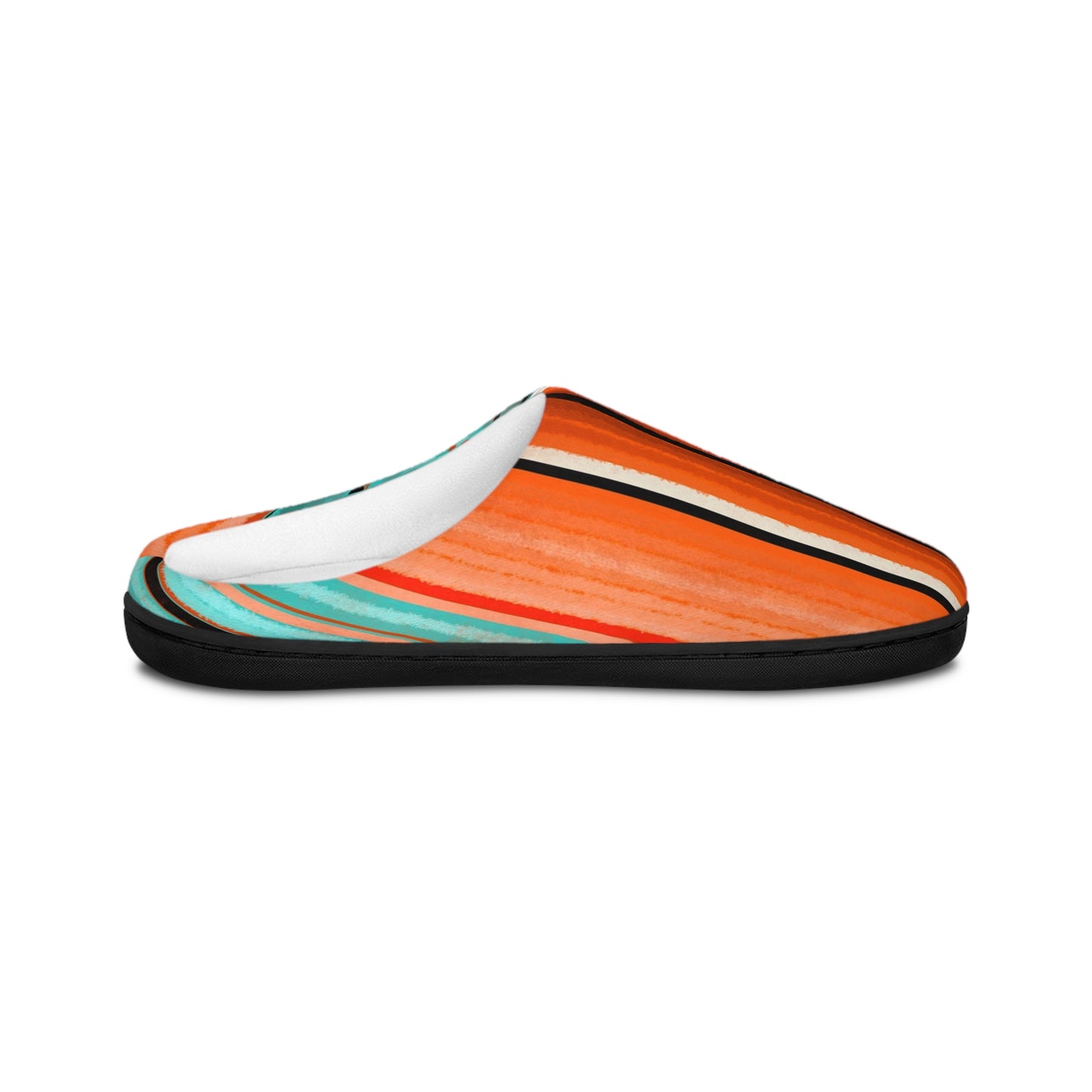 Stylish Women's Indoor Slippers - Cozy, Colorful, Striped Footwear for Relaxation, Home, Gifts, & Everyday Use