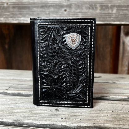 Black Floral Trifold | Ariat