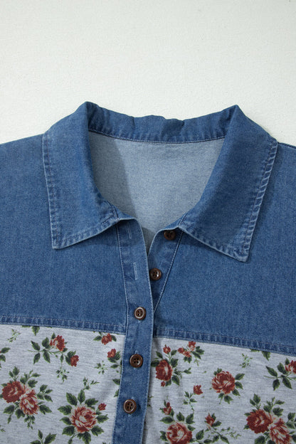 Karla Print Patchwork Polo PLUS Tee