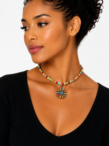 Gem Illusions™ Fiesta Bloom Choker