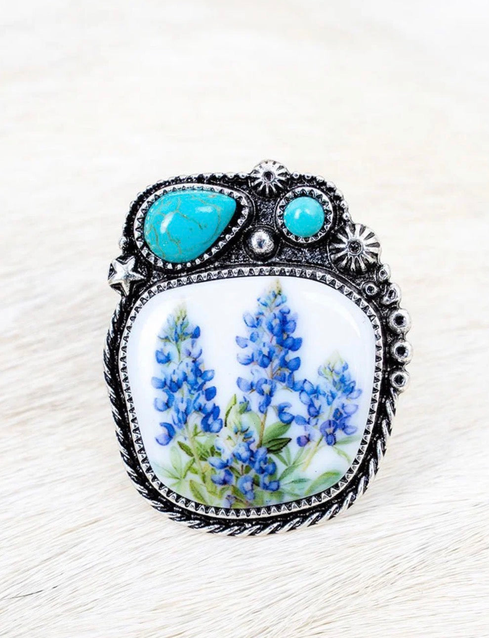 MONTANA MEADOW SILVERTONE RING