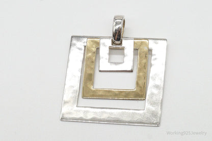 Designer RLM Studio Robert Lee Morris Brass Sterling Silver Pendant