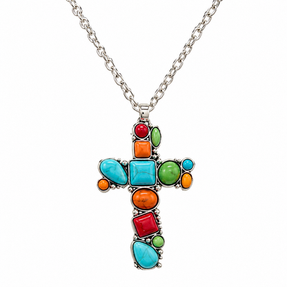 Gem Illusions™ Painted Faith Cross Necklace