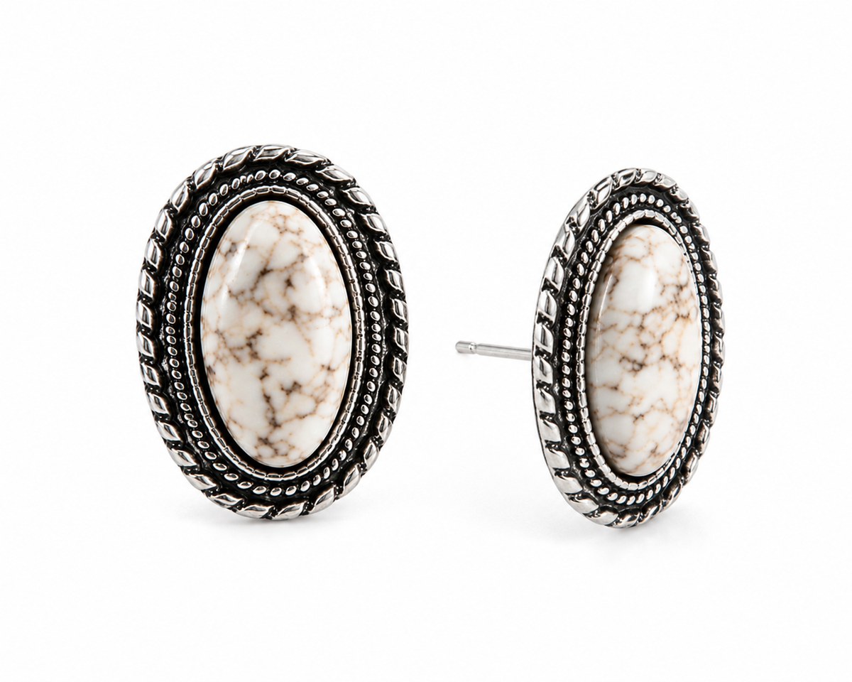 Gem Illusions™ Ivory Canyon Stud Earrings