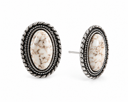 Gem Illusions™ Ivory Canyon Stud Earrings